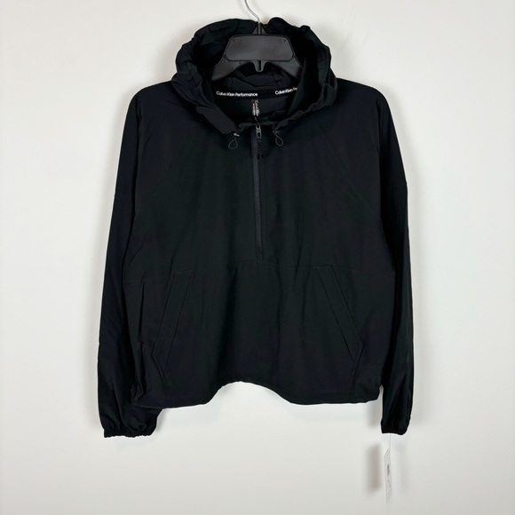Calvin Klein Performance Women's Half-Zip Pullover Hoodie Black Size S - Picture 1 of 7